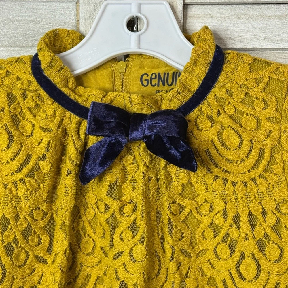OshKosh B’Gosh Mustard Lace Dress. Size 5t. Great Condition. HTF